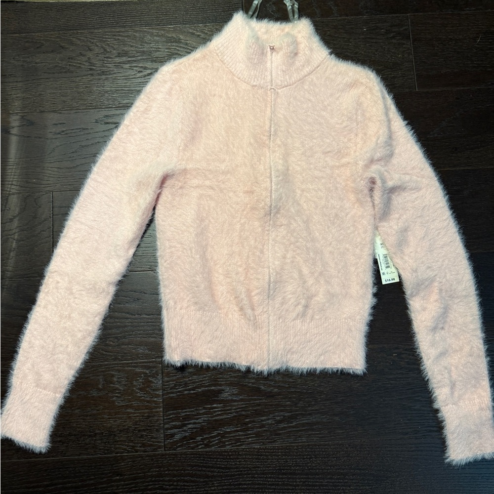 No Boundaries Soft Pink Teddy Jacket
